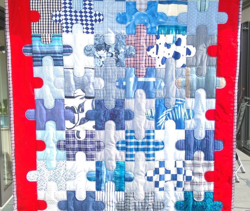 Patchworkdecke  „Puzzle-Maritim“  Artikel-Nr. 12-011