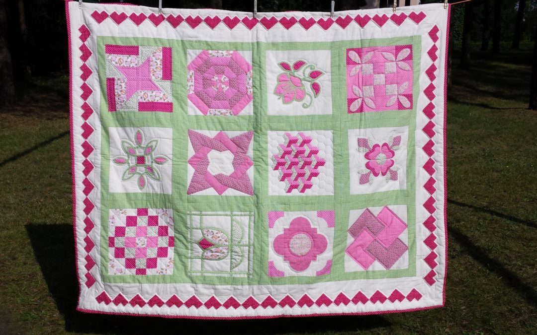 Patchworkdecke „Winnies Traum“  ca. 150 x 190 cm