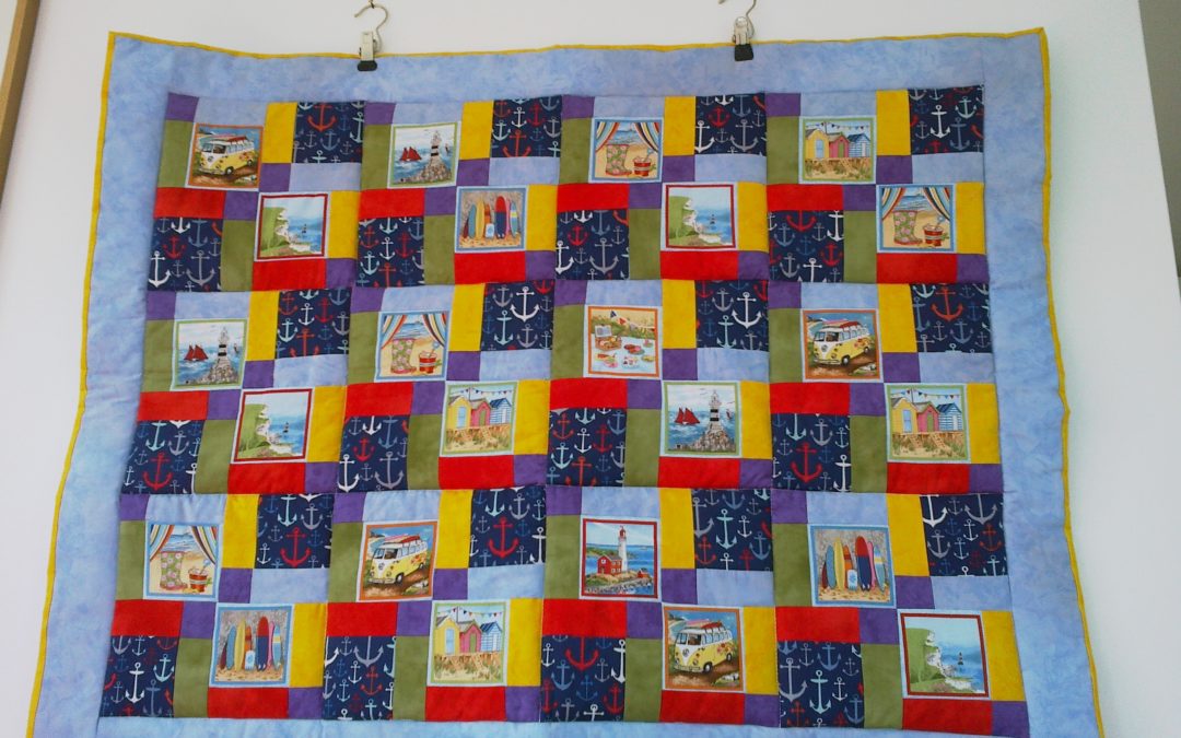 Babydecke „Strand“  ca. 75 x 100 cm